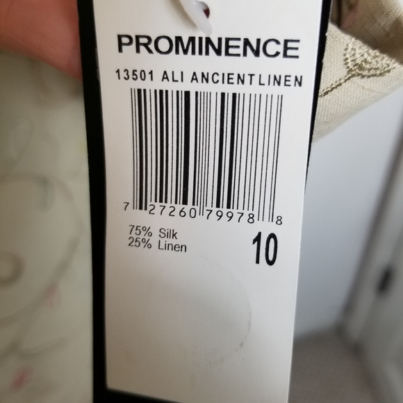 Vintage Prominence Embroidered Silk Linen Blend Long Duster Jacket NWT - Picture 11 of 11